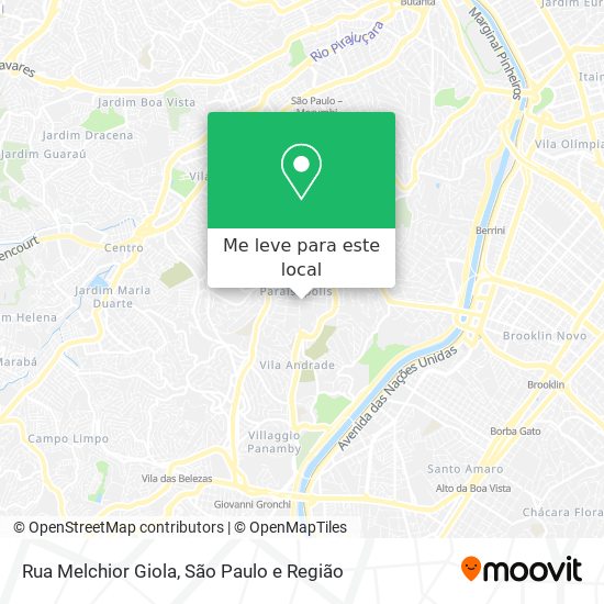 Rua Melchior Giola mapa