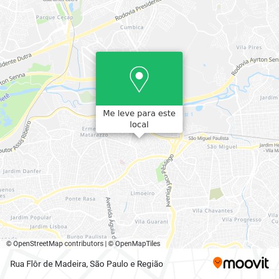 Rua Flôr de Madeira mapa