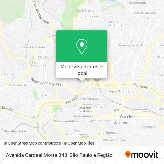 Avenida Cardeal Motta 343 mapa