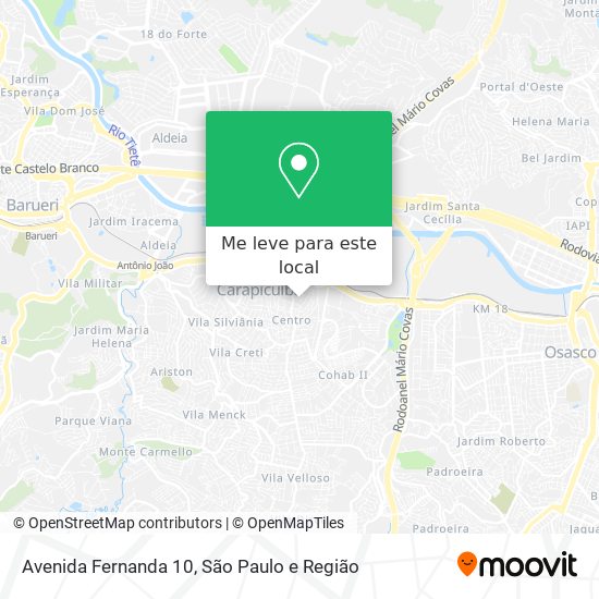 Avenida Fernanda 10 mapa