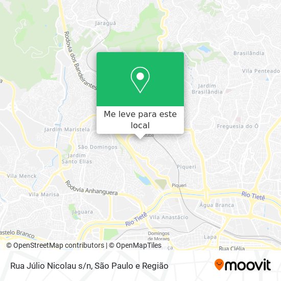 Rua Júlio Nicolau s/n mapa