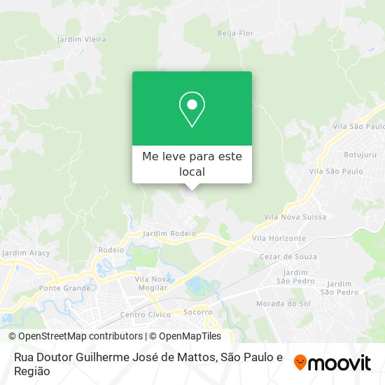 Rua Doutor Guilherme José de Mattos mapa