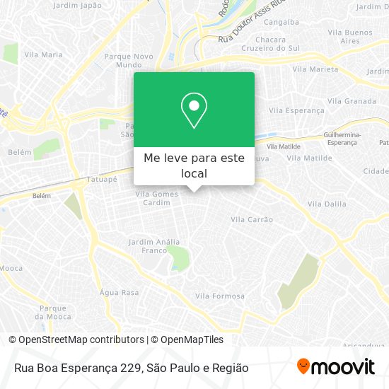 Rua Boa Esperança 229 mapa