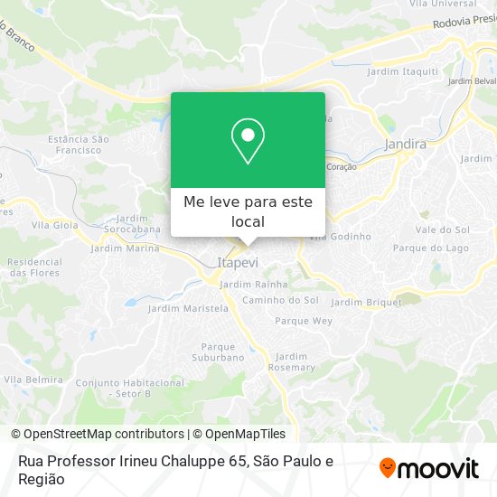 Rua Professor Irineu Chaluppe 65 mapa