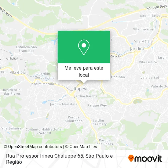 Rua Professor Irineu Chaluppe 65 mapa