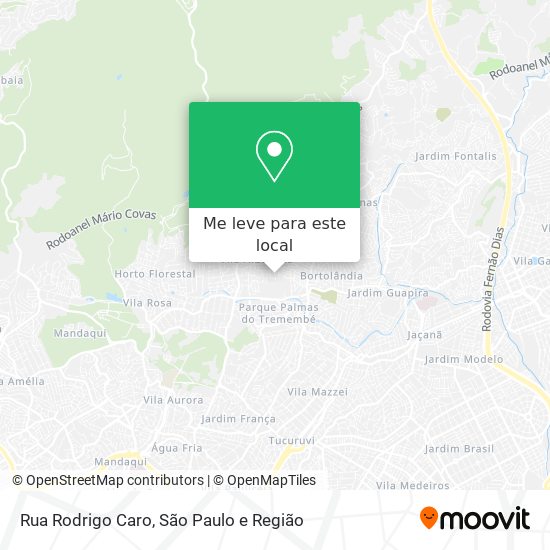 Rua Rodrigo Caro mapa