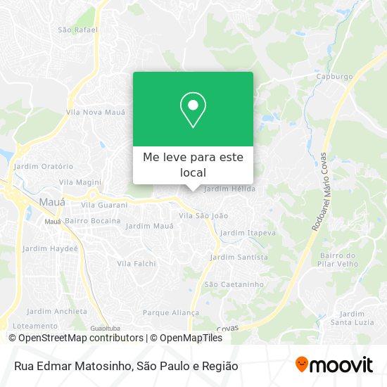 Rua Edmar Matosinho mapa