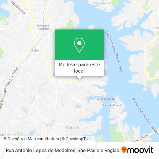 Rua Antônio Lopes de Medeiros mapa