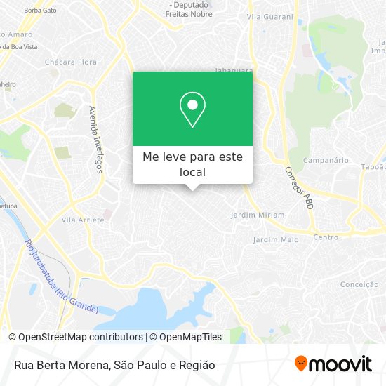 Rua Berta Morena mapa