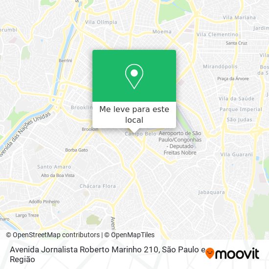 Avenida Jornalista Roberto Marinho 210 mapa