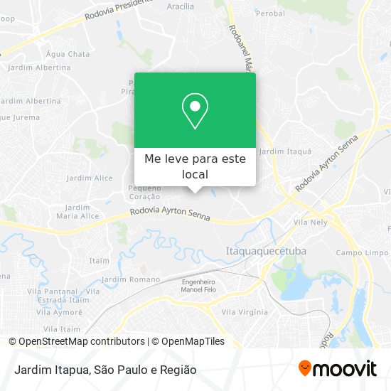 Jardim Itapua mapa