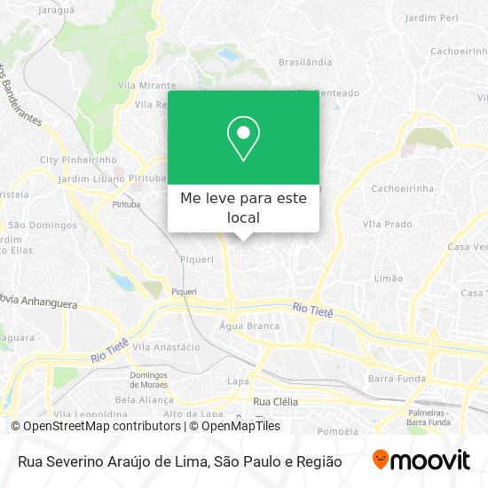 Rua Severino Araújo de Lima mapa