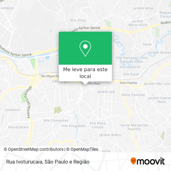 Rua Ivoturucaia mapa