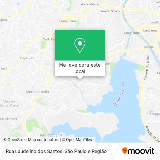 Rua Laudelino dos Santos mapa