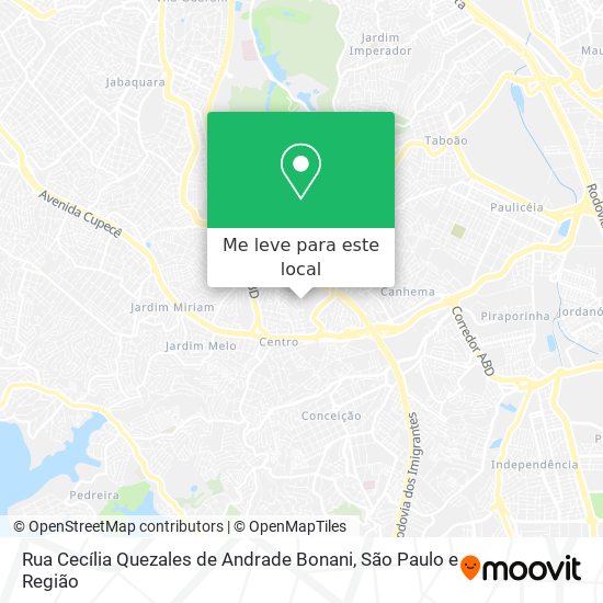 Rua Cecília Quezales de Andrade Bonani mapa