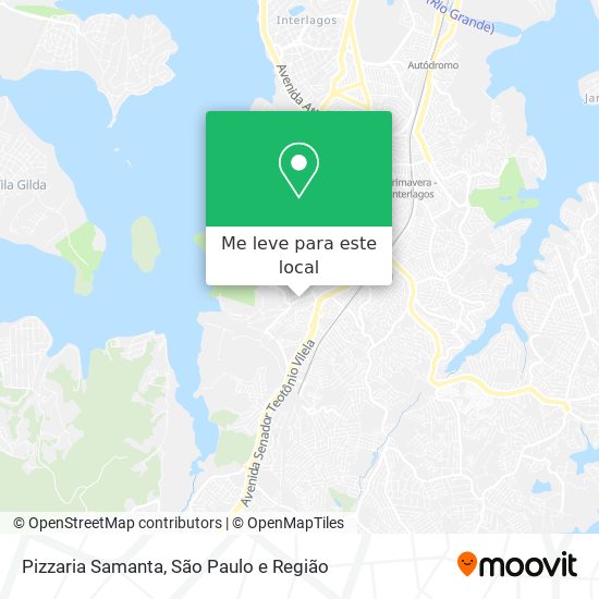 Pizzaria Samanta mapa