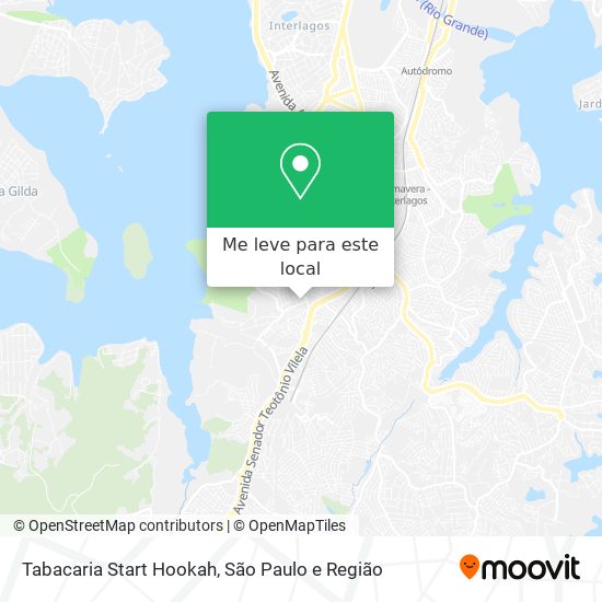 Tabacaria Start Hookah mapa