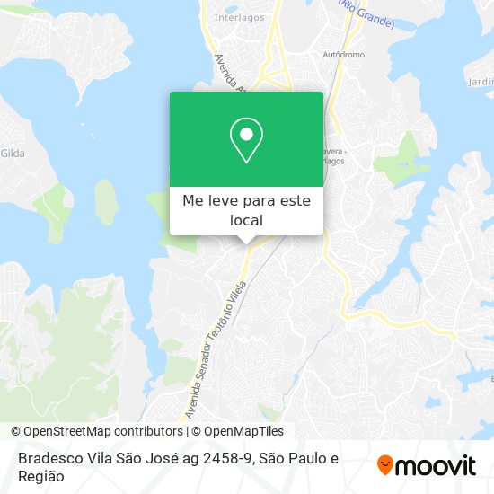 Bradesco Vila São José ag 2458-9 mapa