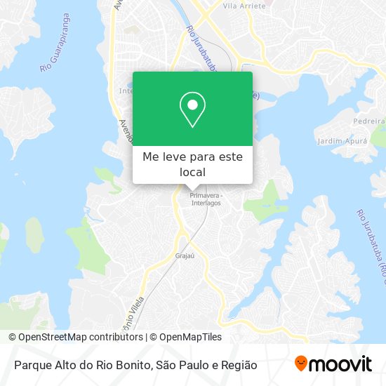 Parque Alto do Rio Bonito mapa