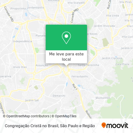 Congregação Cristã no Brasil mapa