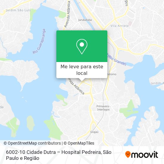 6002-10 Cidade Dutra – Hospital Pedreira mapa