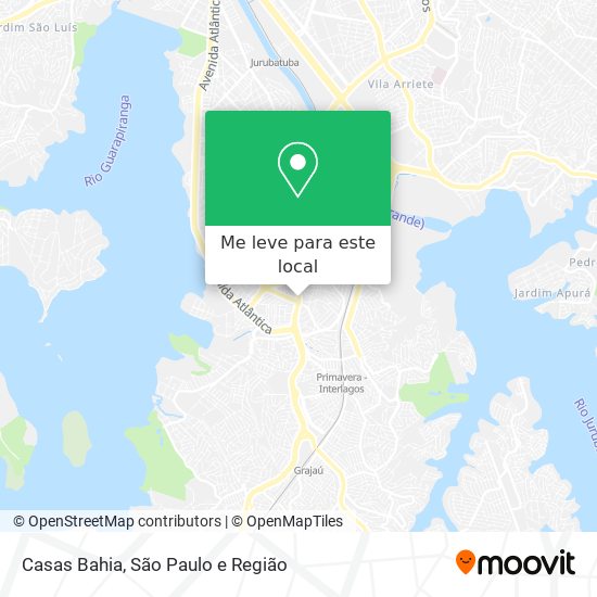 Casas Bahia mapa