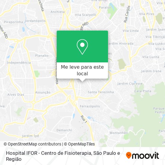 Hospital IFOR - Centro de Fisioterapia mapa