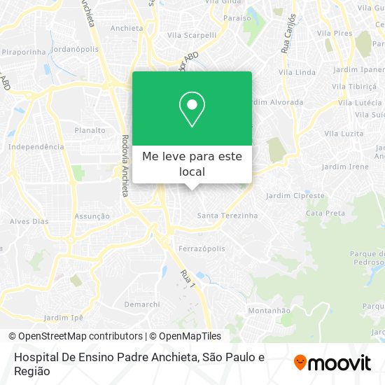 Hospital De Ensino Padre Anchieta mapa