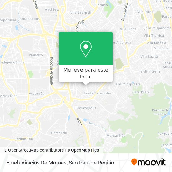 Emeb  Vinícius De Moraes mapa