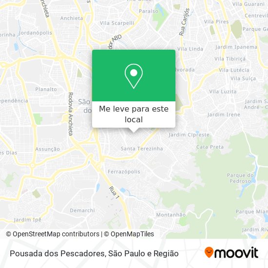 Pousada dos Pescadores mapa
