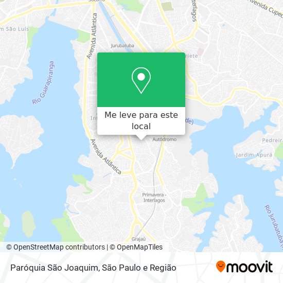 Paróquia São Joaquim mapa