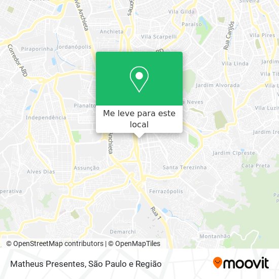 Matheus Presentes mapa