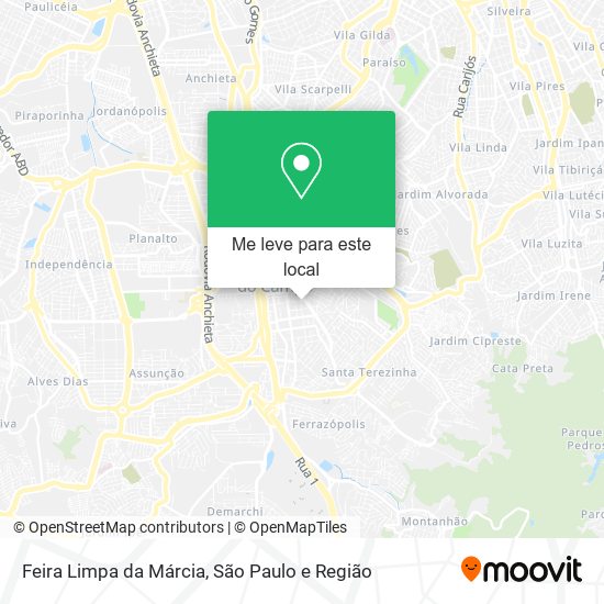 Feira Limpa da Márcia mapa