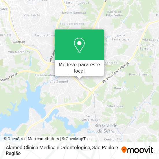 Alamed Clinica Médica e Odontologica mapa
