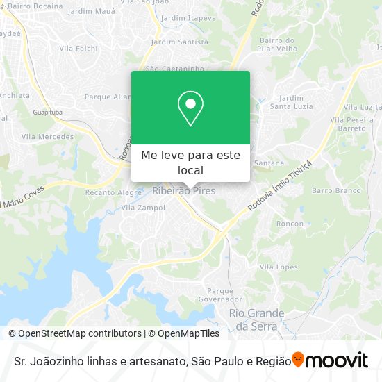 Sr. Joãozinho linhas e artesanato mapa