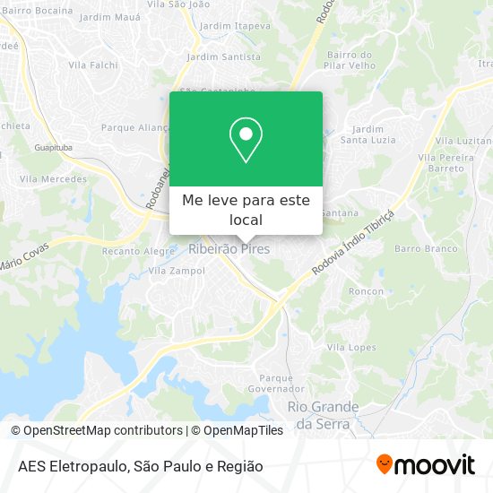 AES Eletropaulo mapa