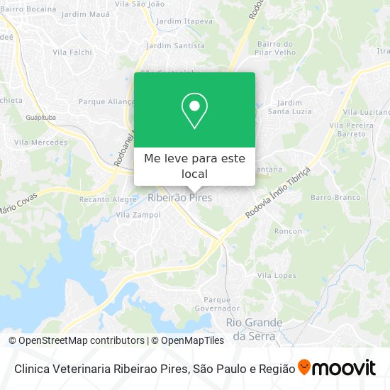 Clinica Veterinaria Ribeirao Pires mapa