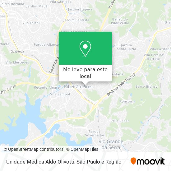 Unidade Medica Aldo Olivotti mapa
