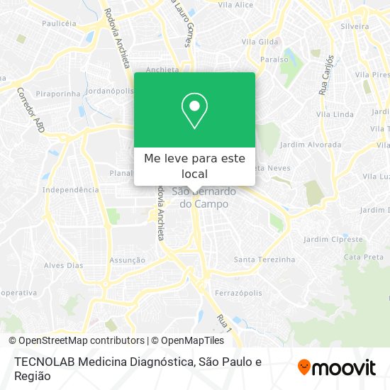 TECNOLAB Medicina Diagnóstica mapa