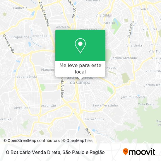 O Boticário Venda Direta mapa