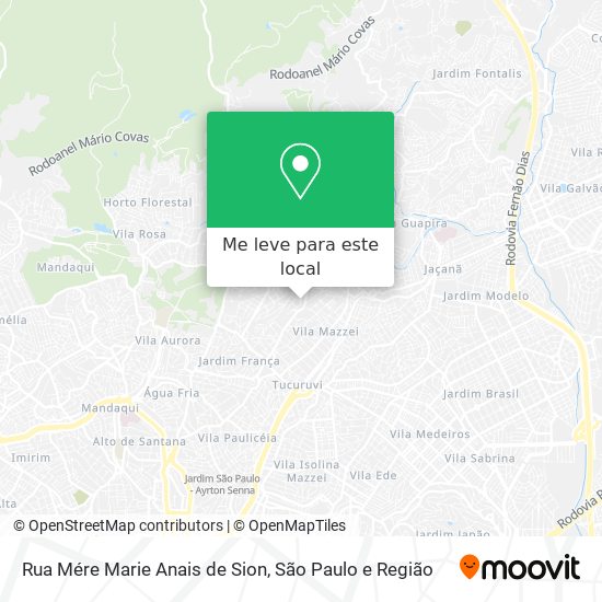 Rua Mére Marie Anais de Sion mapa