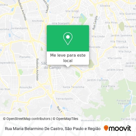 Rua Maria Belarmino De Castro mapa