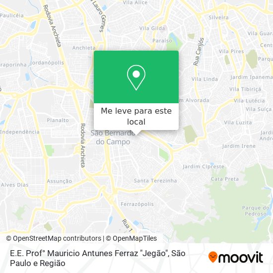 E.E. Prof° Mauricio Antunes Ferraz "Jegão" mapa