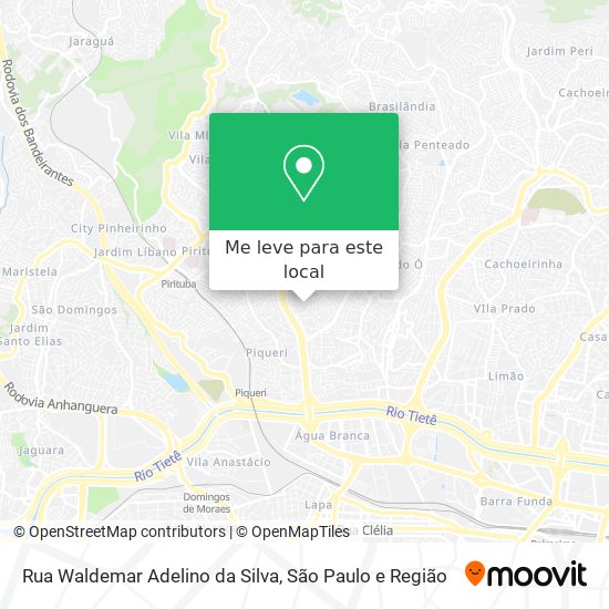 Rua Waldemar Adelino da Silva mapa
