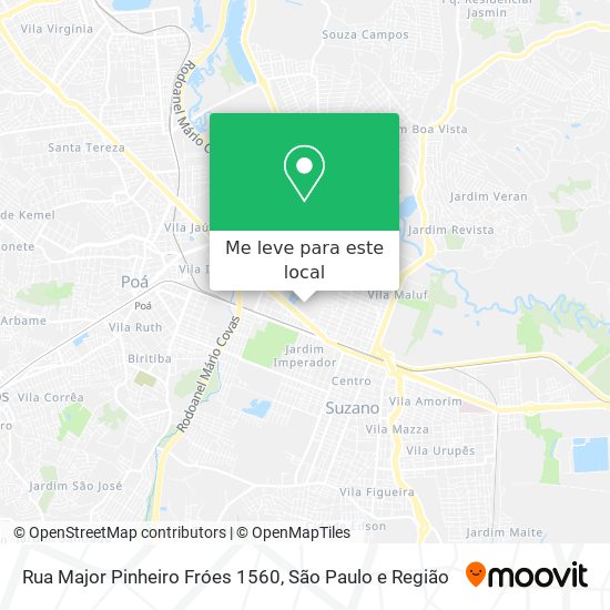 Rua Major Pinheiro Fróes 1560 mapa