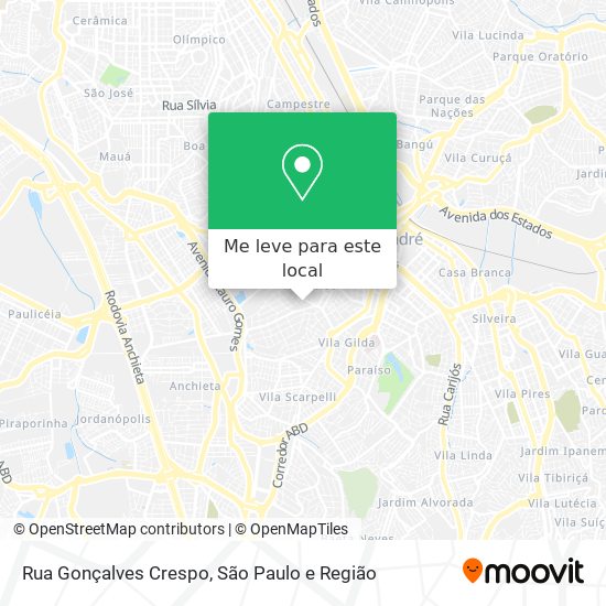 Rua Gonçalves Crespo mapa