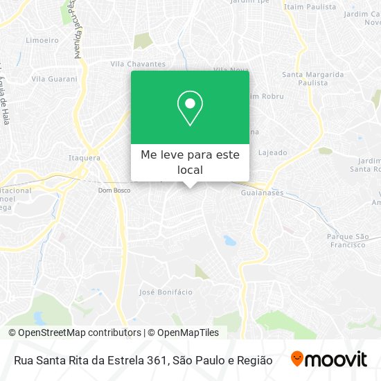 Rua Santa Rita da Estrela 361 mapa
