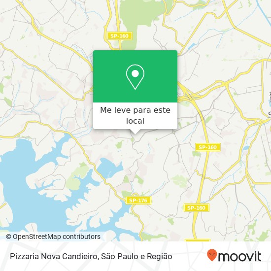 Pizzaria  Nova Candieiro mapa