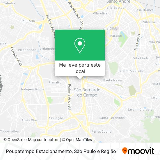 Poupatempo Estacionamento mapa