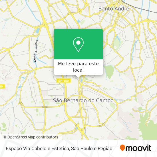 Espaço Vip Cabelo e Estética mapa